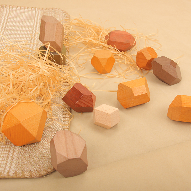 ins stacking rock beech wood wood exercise baby patient focus on hand eye coordination of balance toys