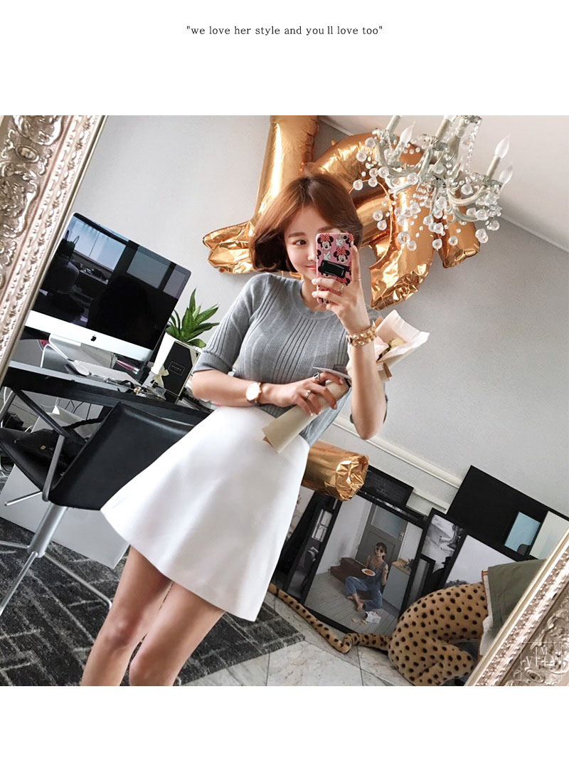 Mùa hè 2019 nữ mới một váy váy chữ size lớn eo cao hoang dã thon thả thon dài chuyên nghiệp váy váy chân váy big size