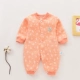 Quần áo trẻ em mùa thu và mùa đông ba lớp jumpsuit ấm áp sơ sinh cotton romper bé quần áo ngủ áo liền quần hình thú trẻ em