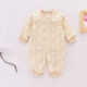 Quần áo trẻ em mùa thu và mùa đông ba lớp jumpsuit ấm áp sơ sinh cotton romper bé quần áo ngủ áo liền quần hình thú trẻ em