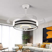 Nordic modern simple light luxury creative fan lamp ceiling fan lamp dining room living room bedroom American with electric fan chandelier