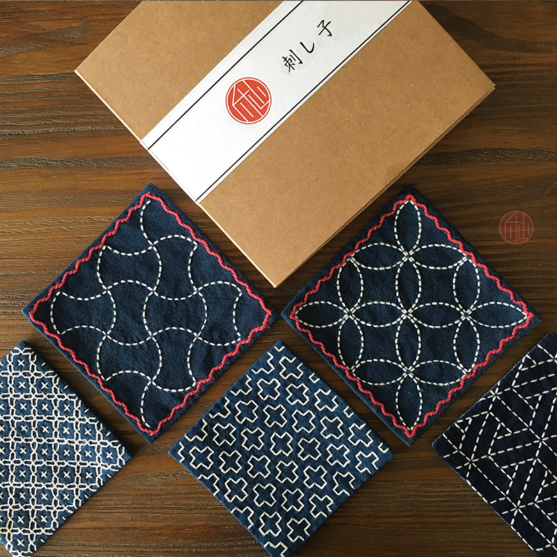  【Mr. Jie】Sashiko Embroidery Beginner DIY Material Kit Handmade Embroidery Starter Kit