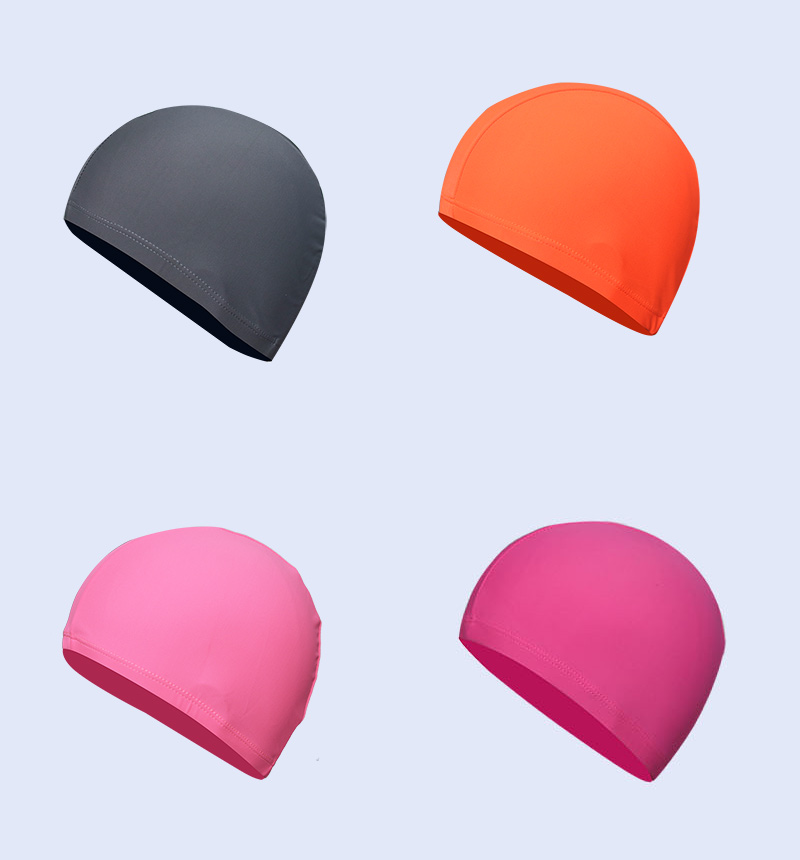 Mũ bơi người lớn mũ vải nylon mũ bơi mềm tóc dài mà không có thiết bị bơi đầu người lớn mũ bơi unisex mũ bơi loại nào tốt nhất	
