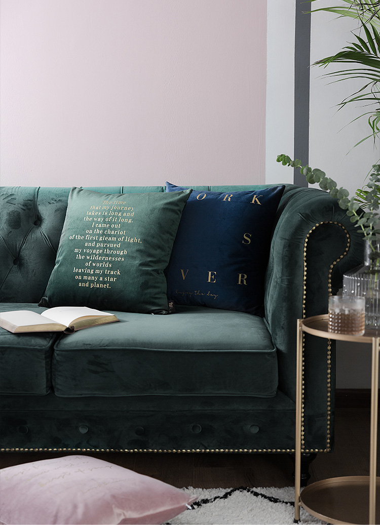 Quạt cửa hàng đơn giản ins gối Bắc Âu nhung hiện đại đơn giản gối sofa đệm phòng khách gối trở lại đệm - Trở lại đệm / Bolsters goi sofa