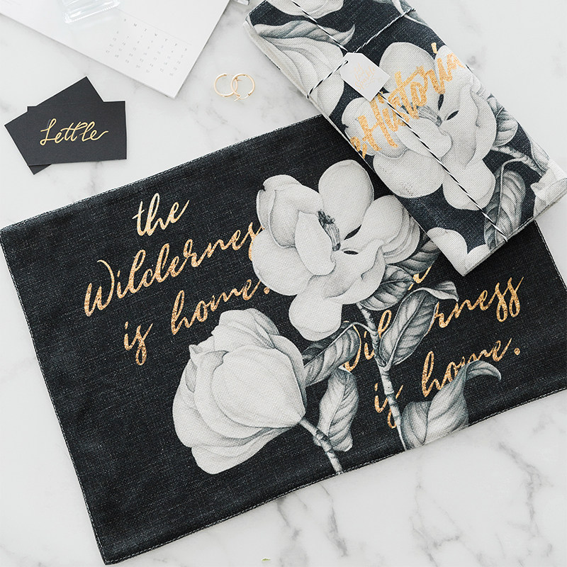 Nordic Ins Upscale European Style Extravaganza Modern Western Dining Mat Cloth Art Heat Insulation Mat Dining Cloth Cushion Table Cup Cushion Bowl Tray Mat