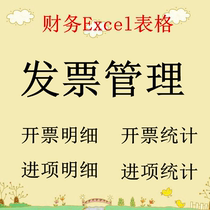 Financial Excel spreadsheet VAT invoice management automatically generates invoicing statistics in-pin statistics