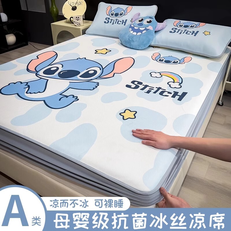 Japanese Imported Mujiea Type Children's Cooling Fitted Sheet, Summer Baby Bed Sheet, Ice Silk Cooling Mat, New Full-Coverage Mattress Cover Japanese Imported Mujiea Type Children's Cooling Fitted Sheet, Summer Baby Bed Sheet, Ice Silk Cooling Mat, New Full-Coverage Mattress Cover