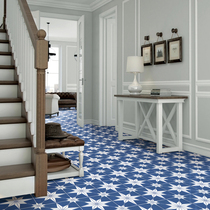 Nordic small tiles 300 wall tiles toilet tiles kitchen floor tiles balcony black and white retro color art