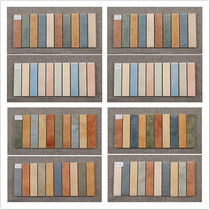 Antique brick Crossing stone Threshold stone Living room skirting line Ceramic tile Kitchen and bathroom waist line Balcony American waveguide line color strip brick