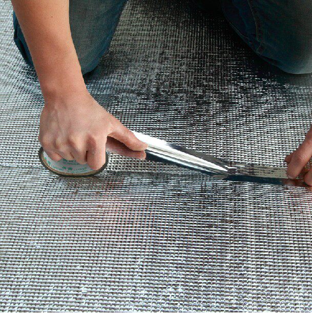 Roof heat insulation sun protection aluminum film heat insulation film roof window floor color steel tile heat insulation aluminum foil reflective film