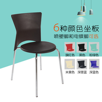 Big fish new house plastic dining chair Household leisure backrest chair Computer office coffee chair Restaurant chair KFC chair