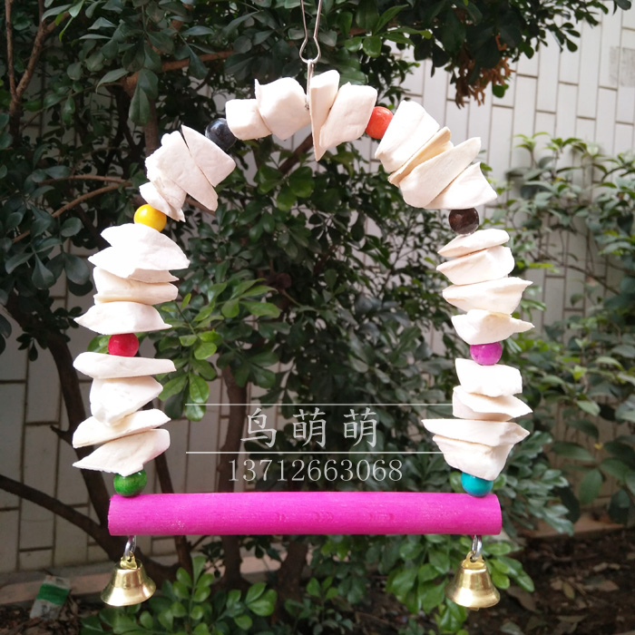Mới mực nang xương đu Chim vẹt hổ vẹt đồ chơi cung cấp đồ ăn nhẹ canxi cắn chơi - Chim & Chăm sóc chim Supplies máng ăn cho gà con