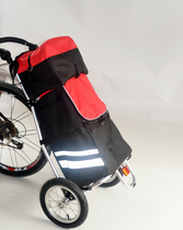 Export two-wheel aluminum alloy trailer hand-pulled shopping cart bicycle trailer travel trailer luggage cargo trailer