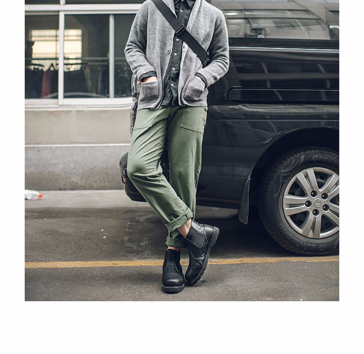 Bytehare.3402 Nhật Bản retro 30% len pha trộn áo len cardigan đôi ve áo thả lỏng áo len nam áo gile len cho nam