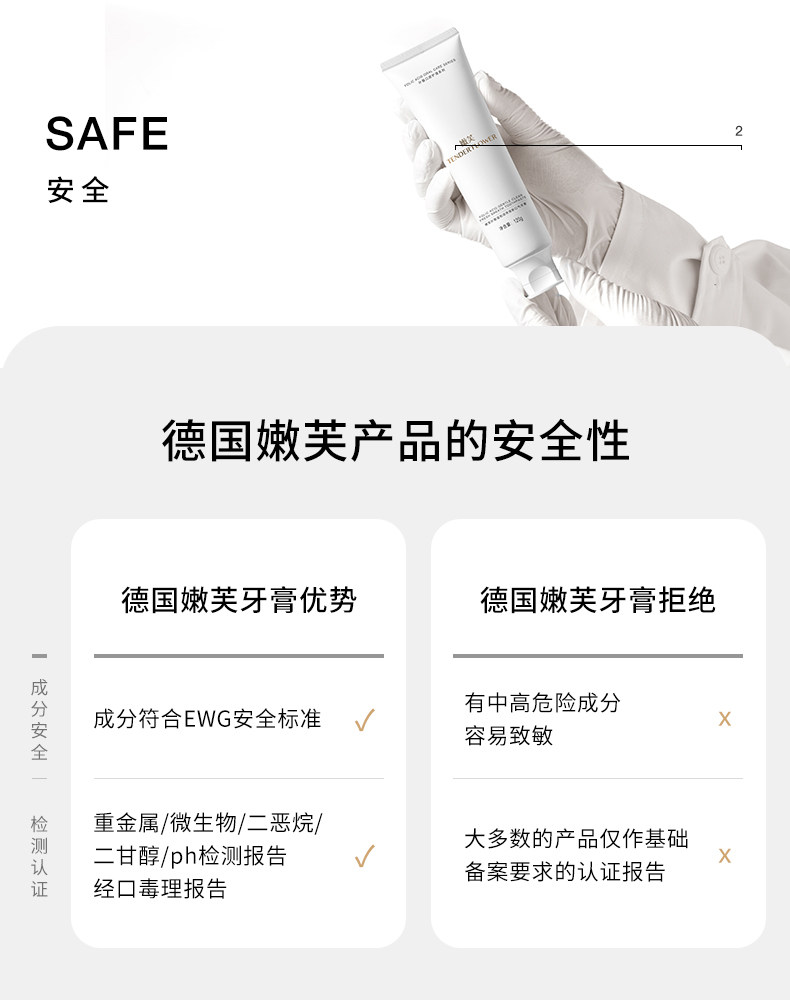 德国嫩芙叶酸备孕妇女无氟牙膏清新口气专用温和缓解口腔护理可用 — 27