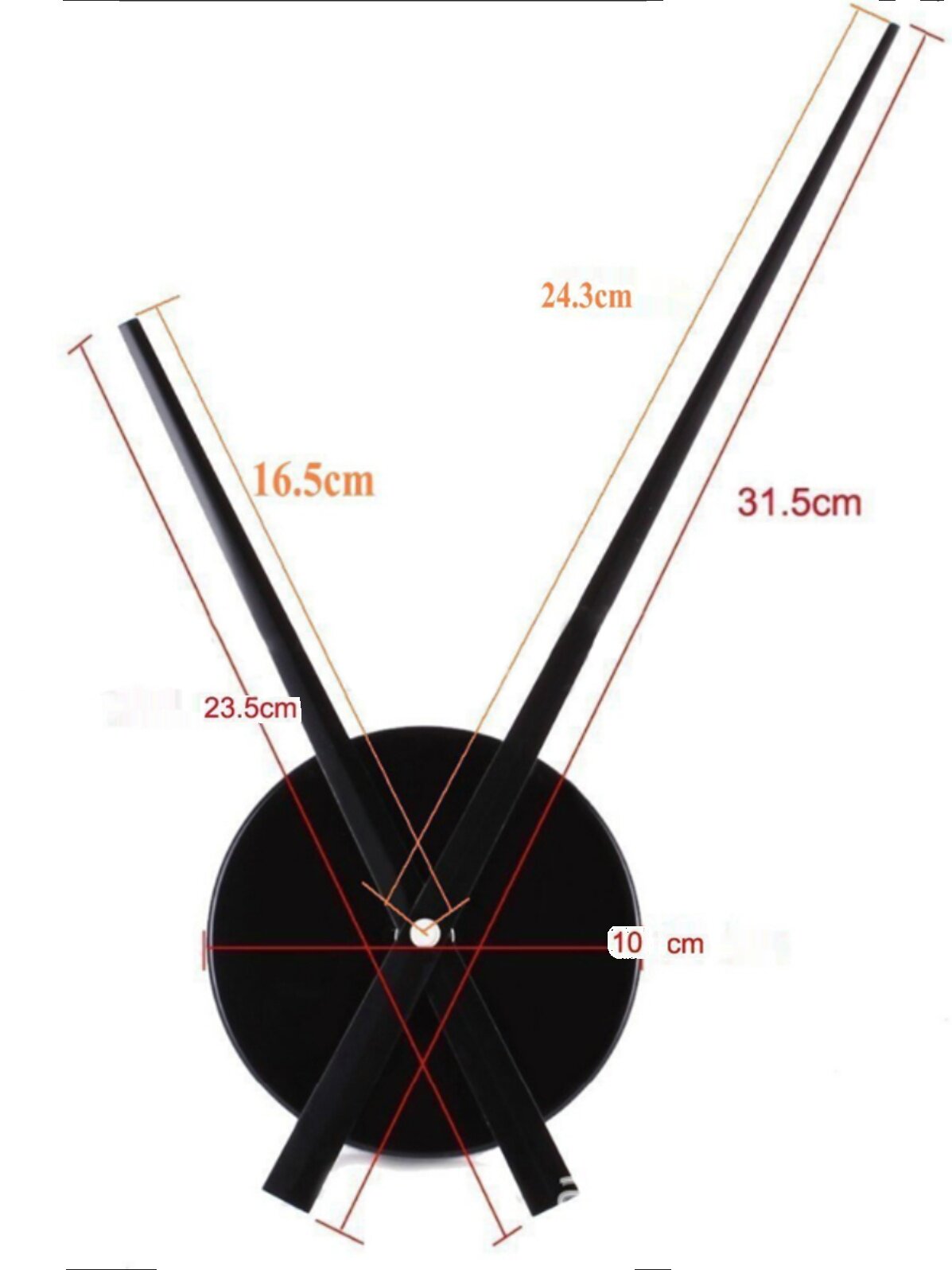 DIY Wall Clock Accessories + Movement + Hands Creative Dial Clock Face Hands Accessories Sweep Second Movement Replacement No Drilling Required
