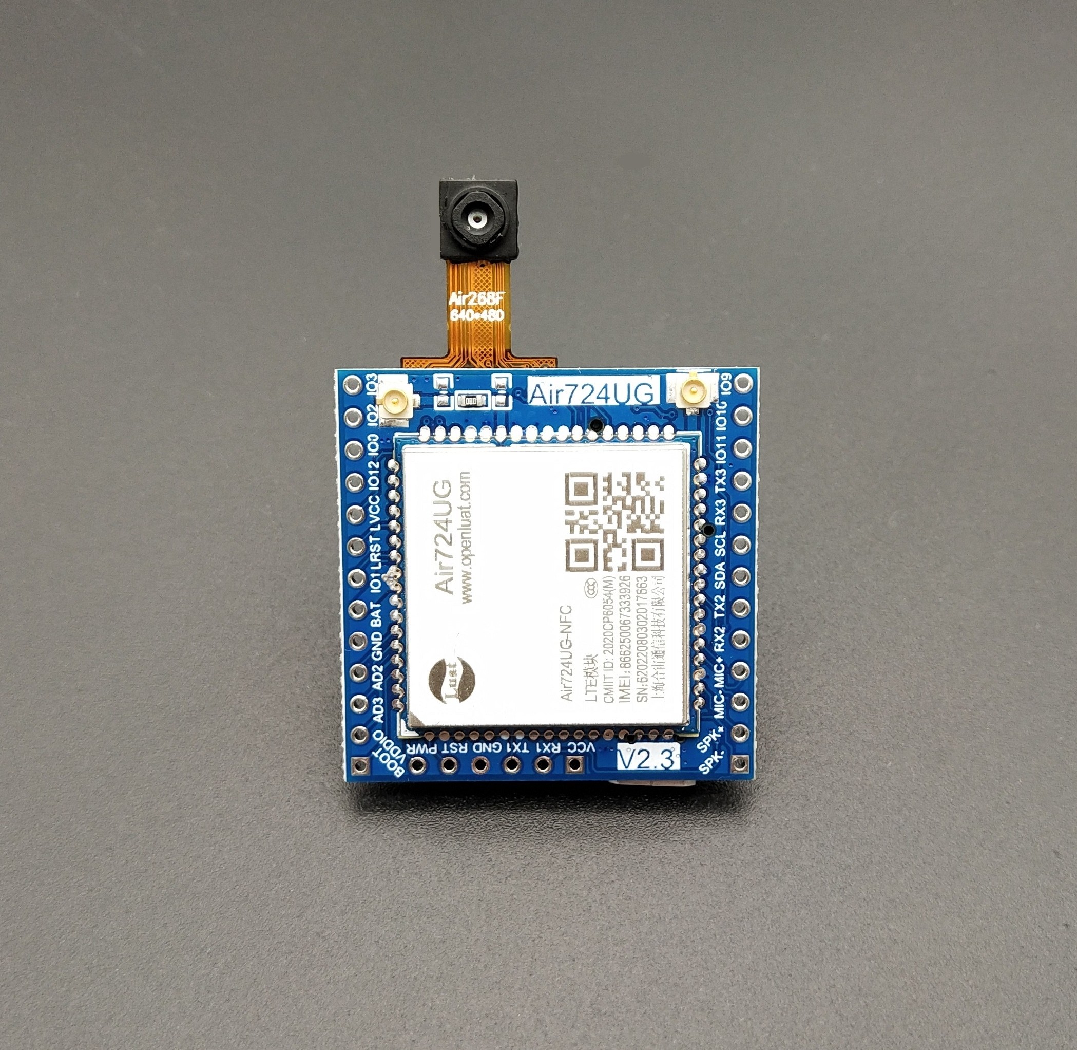 Air724UG Hezhou 4G module development core board camera video surveillance Luat secondary development meter reading