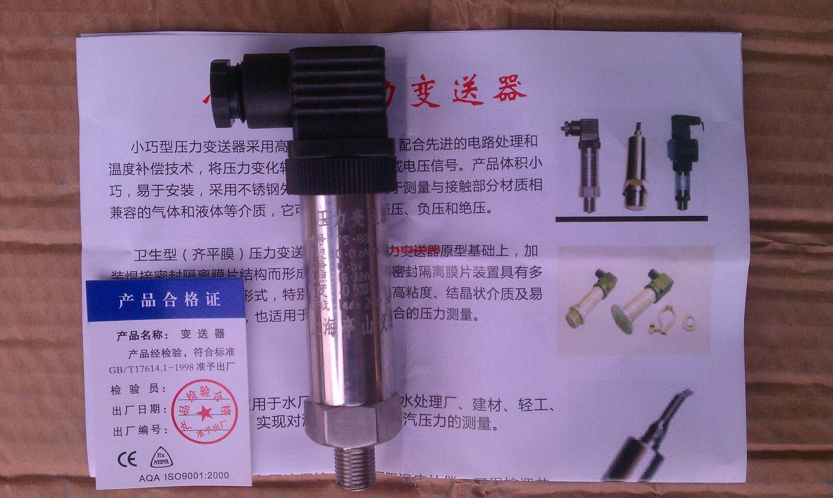 Shanghai TS-801 Diffusion Silicon Pressure Transmitter 4-20MA Sensor (2 Years Warranty)