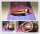 Jinshi Pavilion King Kong Vine Vòng đeo tay Y học Vòng tay đôi Vòi Không có Lễ hội Tùy chỉnh Cặp đôi Vòng tay Mây Spatholobus Vòng đeo tay - Vòng đeo tay Cuff