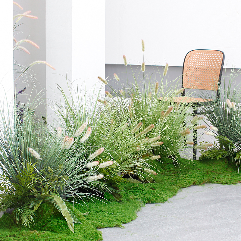 Artificial Green Plants, Reed Grass, Green Leaf Floral Arrangements, Reed, Cat Tail Grass, Exhibition Hall, Shop, Landscape Plants Artificial Green Plants, Reed Grass, Green Leaf Floral Arrangements, Reed, Cat Tail Grass, Exhibition Hall, Shop, Landscape Plants