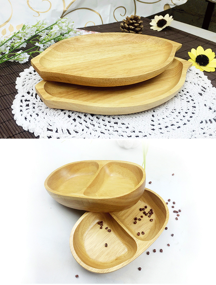 Khay trà nhật bản tấm gỗ vòng rắn gỗ món ăn sồi khay gỗ hình chữ nhật nhà sáng tạo nhà hàng bánh mì khay khay gỗ đựng thức ăn