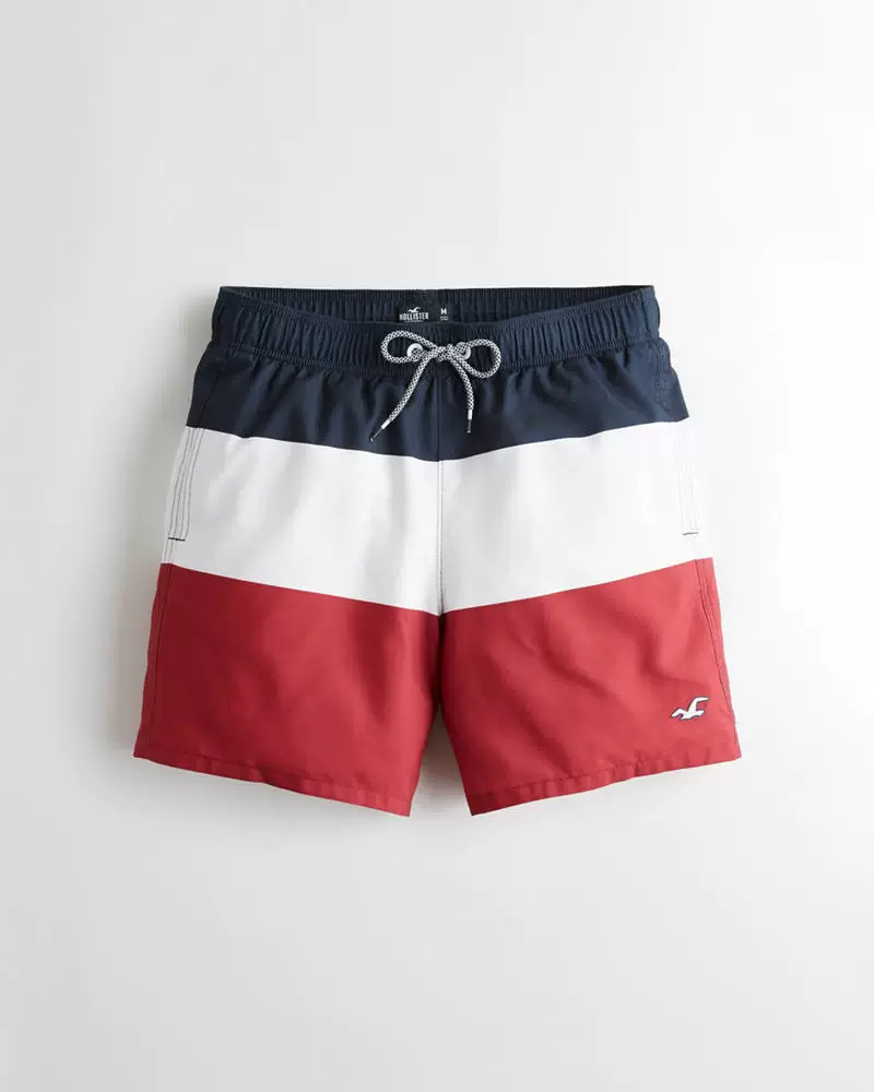 Плавательные шорты Hollister Seagulls Мужские Quick-Dry Five-point Swimming Slot Летние AF Прибрежные пляжные штаны Горячее весеннее большие размеры
