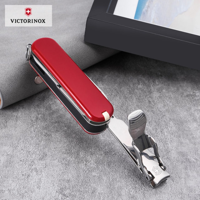 Swiss Army Knife ຂອງແທ້ Victorinox Nail Clipper Outdoor Knife Mini 0.6463 Multifunctional Folding Swiss Sergeant Knife