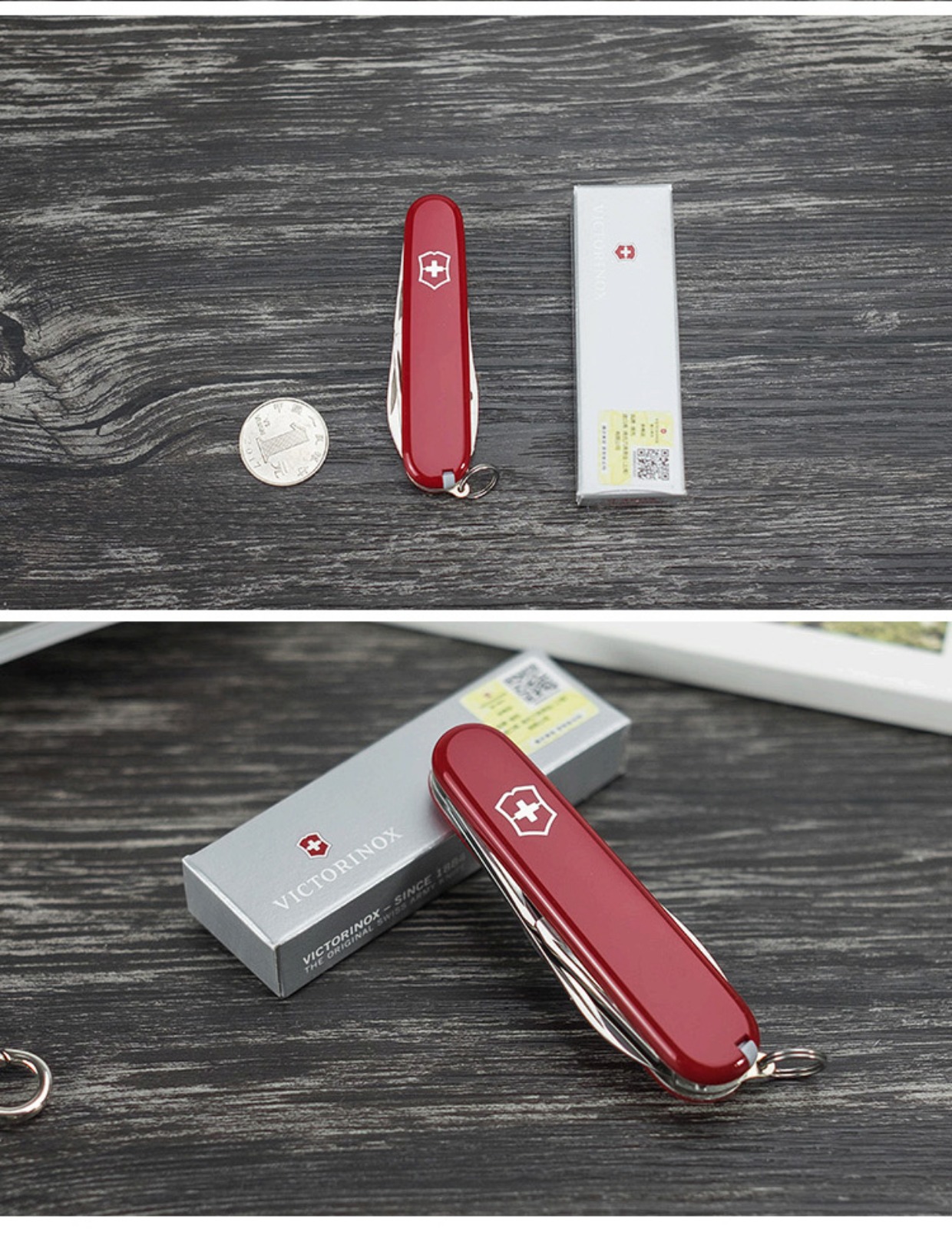 Victorinox Swiss Army Knife 84MM Small Tinker 0.4603 Counter Công cụ đa chức năng chính hãng Folding Swiss Swiss bộ dao gấp đa năng