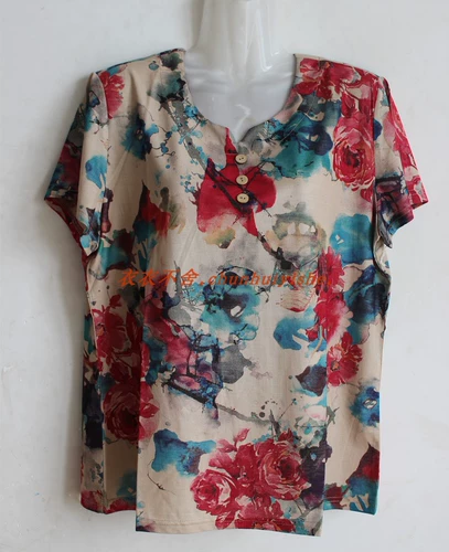 Летняя фигурка, футболка polo для матери, для среднего возраста, короткий рукав, делается под заказ