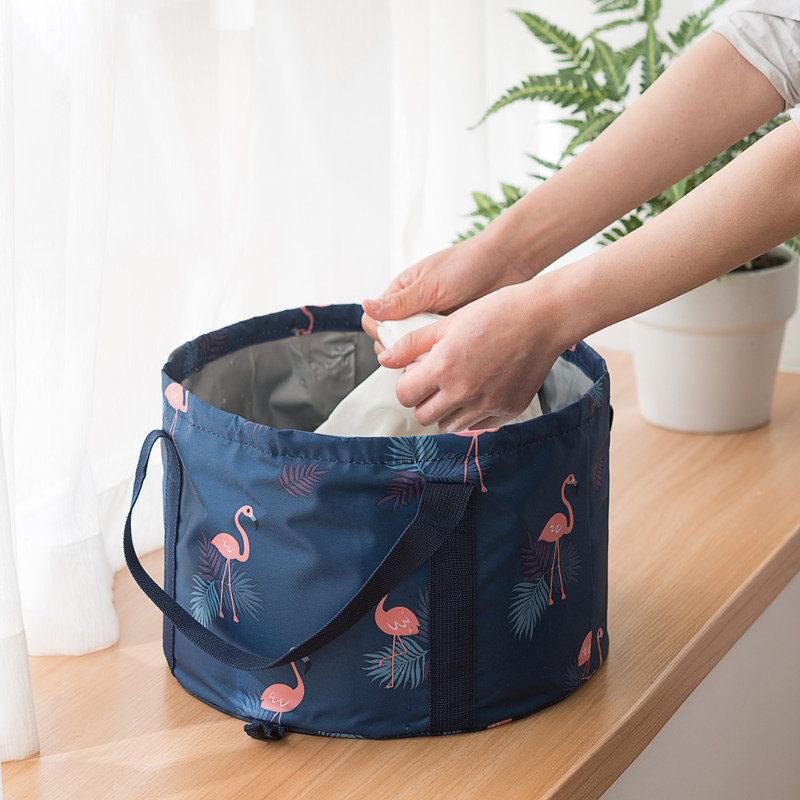 Portable Foldable Basin Outdoor Water Basin Travel Supplies Foot Soaking Bag Travel Laundry Basin Washbasin Foot Washing Bucket
