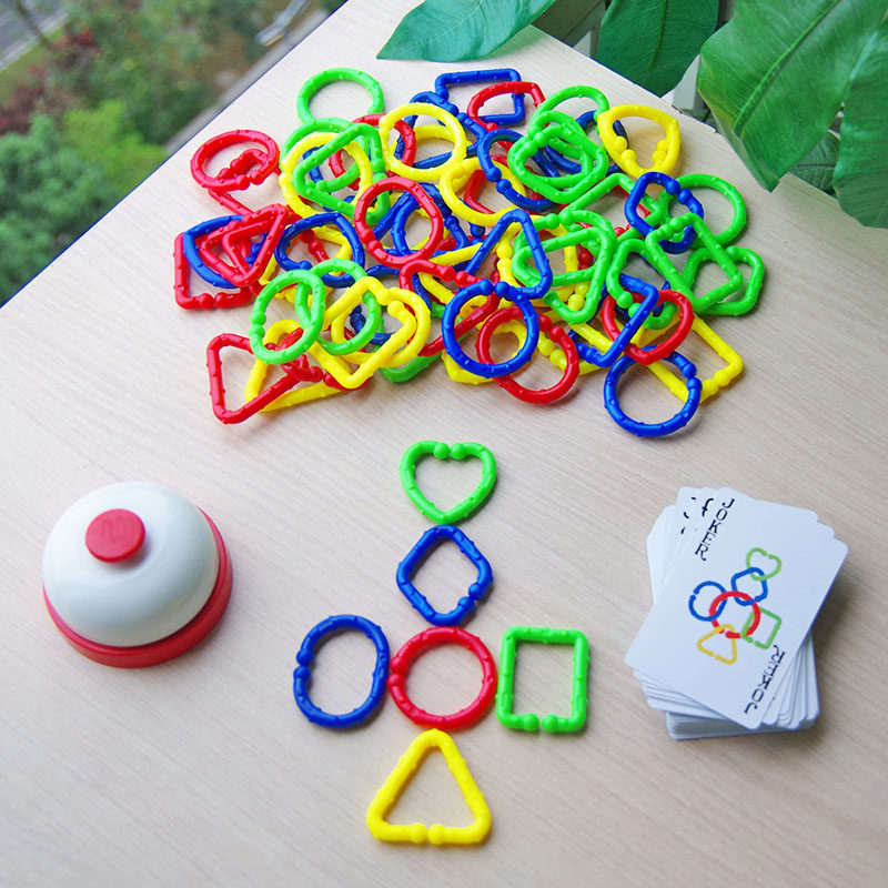 Ring Buckle Game Parenting Interactive Space Thinking Shape Cognition Children Early Lessons Intelligence Toy Enlightenment Teaching Aids