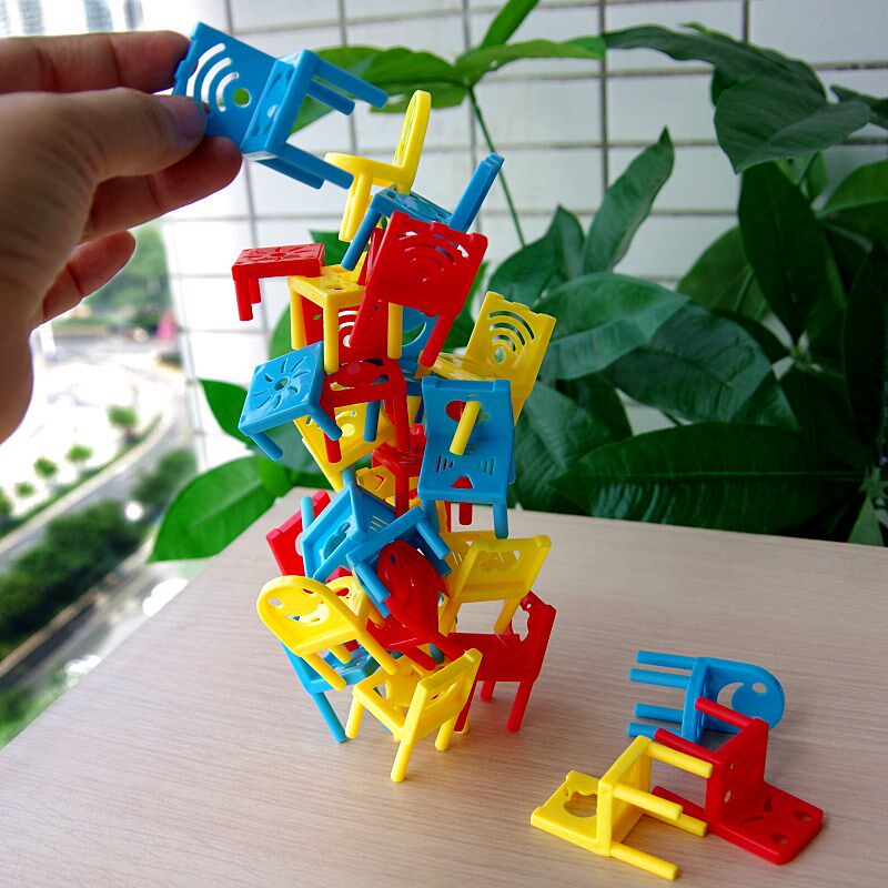 Stacked chairs Stacked layers of wine Educational toys Parent-child interactive games Hand-eye coordination Early education Enlightenment board games