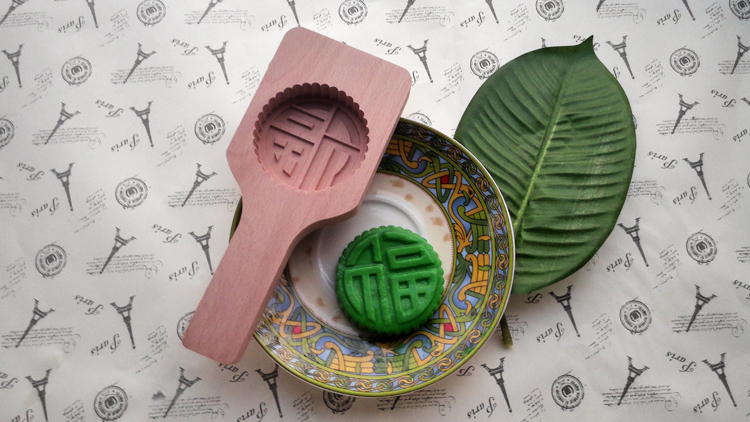 Bánh trung thu tự nhiên bằng gỗ mung đậu bánh bí ngô DIY plasticine khuôn mẫu khuôn trẻ em đồ chơi thủ công khuôn làm kem silicon