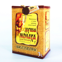 Imported Russian sack red wine paper box 3 liters Moldovan semi-sweet red wine