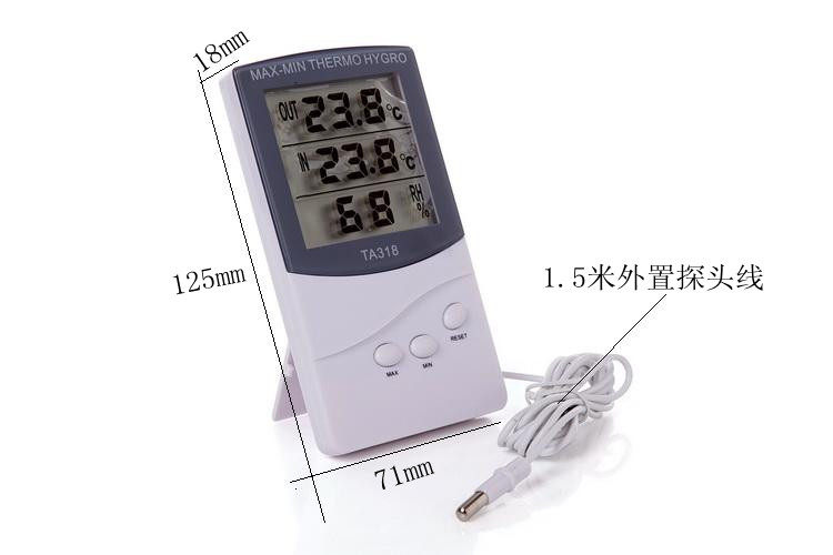 Promotion hot sale Enjoy high precision indoor and outdoor home bedroom electronic digital display temperature and humidity meter external monitor