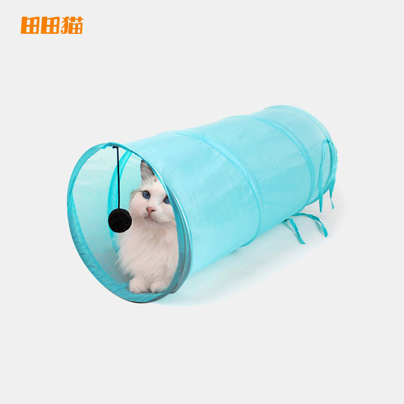 Tian Tian Cat All Season Universal Rolling Earthworm Cat Tunnel Cat Tent Self-Hi Cat Toy Kitty Supplies Cat Channel Cat Nest 