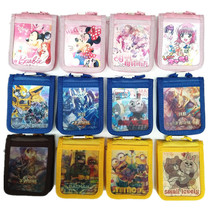 3D three-dimensional student cartoon school card set color change breast card sleeve multi-function with lanyard school card bus card certificate set