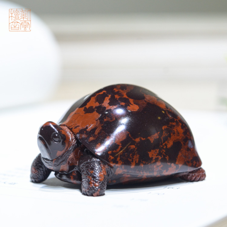 Purple Clouds Sandalwood Fujian Shoushan Stone Moon Tail Purple Large Red Gown High-end Boutique Engraving Pendulum the Giant Turtle has requested