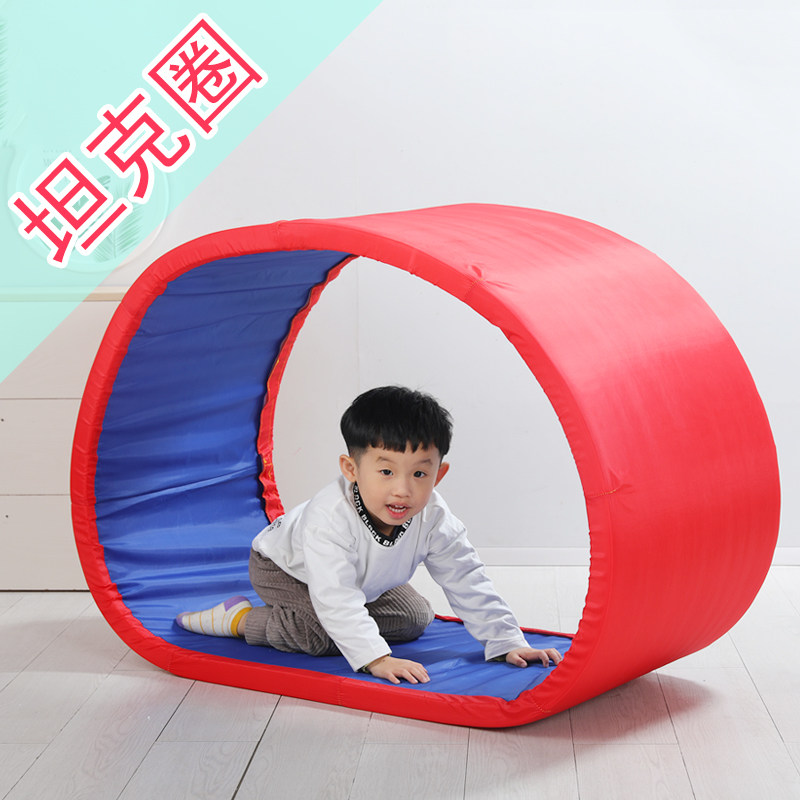 Kindergarten Crawl Circle Outdoor Sports Activities Equipment Mechanical Feel Integrated Training Toy Software Tank Match Mat