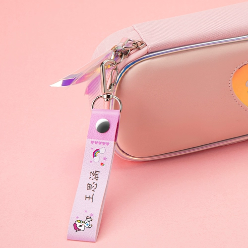 Мультяшная детская именная наклейка, ранец с буквами, милый брелок, «сделай сам», с вышивкой