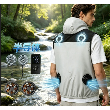 Summer Dual Cooling Semiconductor Refrigeration Air-Conditioning Vest for Men and Women, Construction Site Cooling Vest, Rechargeable Fan Cooling Vest and Hat Summer Dual Cooling Semiconductor Refrigeration Air-Conditioning Vest for Men and Women, Construction Site Cooling Vest, Rechargeable Fan Cooling Vest and Hat