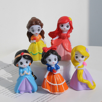 Small vinyl doll childrens handmade DIY coloring graffiti painted white embryo internet celebrity white snow Elsa princess toy