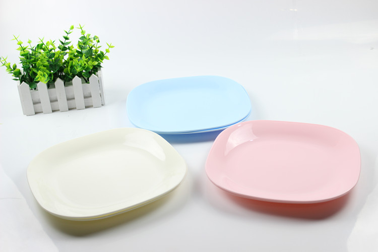 Microwave special plate square 2 plastic plates Microwave basin dishes dish dim sum plate steamed fish plate