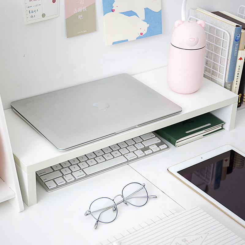 Office desktop computer monitor increased shelf raised desktop storage finishing dormitory shelf ins wind