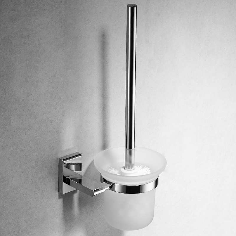 Toilet Brush Rack Toilet Cup 304 Stainless Steel Toilet Brush Suit With Base Toilet Bathroom Hardware Pendant-Taobao