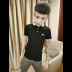 Người đàn ông tay đỏ nhanh nhẹn Zhao Zhongge với mùa hè mới áo sơ mi POLO áo sơ mi ngắn tay áo sơ mi POLO nam mỏng của Hàn Quốc áo polo ralph lauren Polo