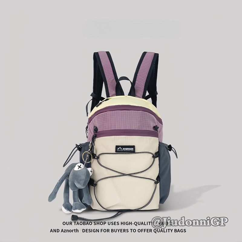 Japanese Jgp Outdoor Mountain-Style Mini Backpack for Women, Color-Blocking, High Aesthetic Value, Lightweight Hiking and Mountaineering Travel Backpack