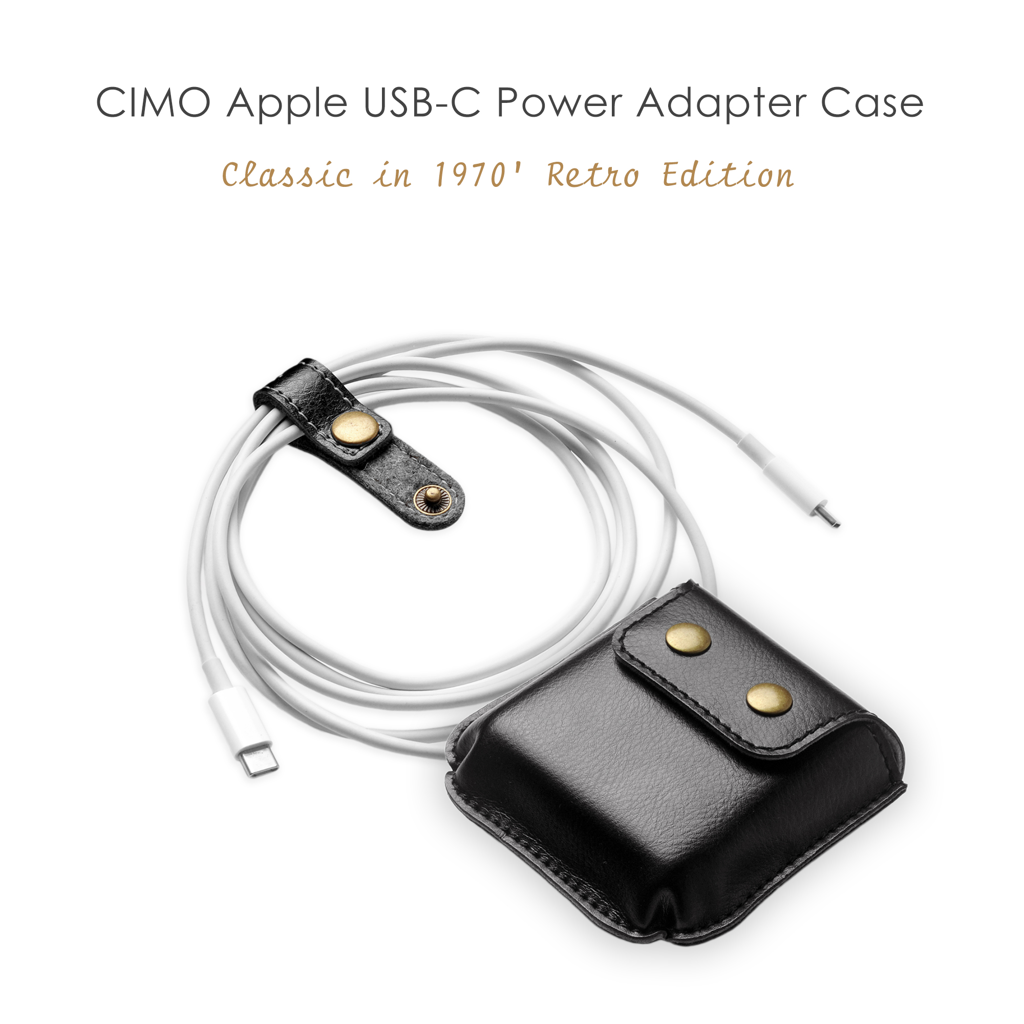 CIMO Apple Apple USB-C Power Adapter Leather Case Leather Protective Case Power Adapter Bag