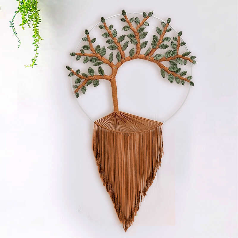 Tree of Life Dream Catcher Money Tree Homestay Home Wall Decoration Wall Hanging Nordic Handmade Woven Decorative Pendant Tapestry