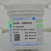 ALPHA American ALPHA Solder paste Alpha lead containing silver OM-5002 solder paste 62Sn 36Pb 2Ag